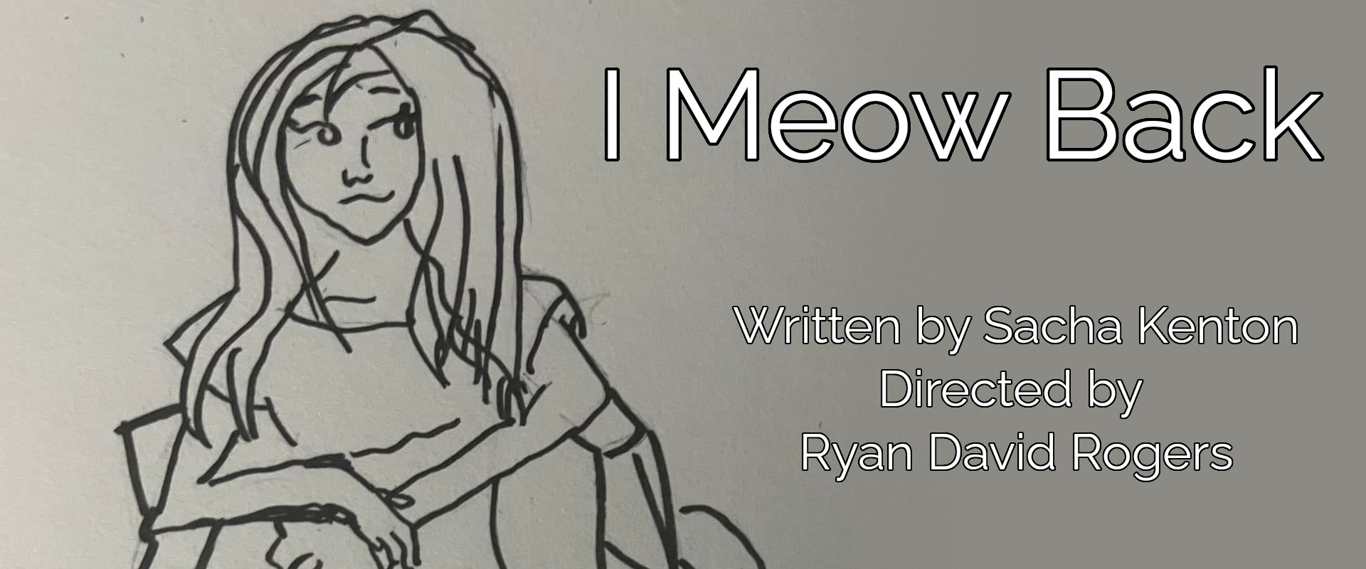 Concept art of the short film "I Meow Back" drawn by Sacha Kenton